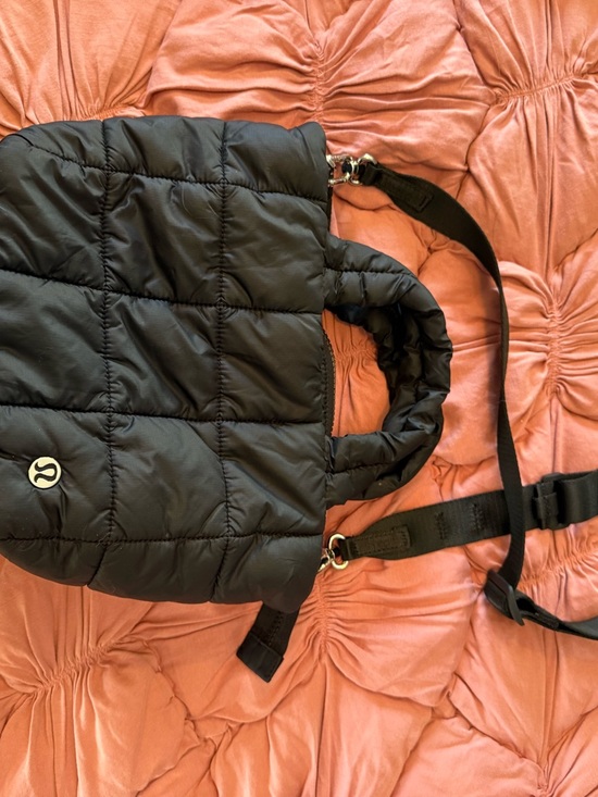 lululemon athletica Handbags - lululemon athletica Black Quilted Crossbody Tote